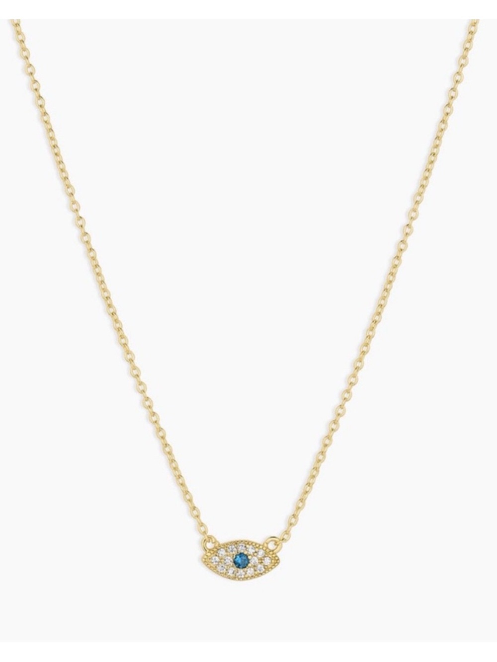Gorjana gold evil eye necklace NWT